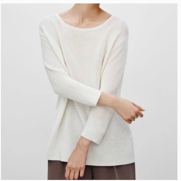 Aritzia / Wilfred Fine Knit Sweater (White) - Picture 2 of 8